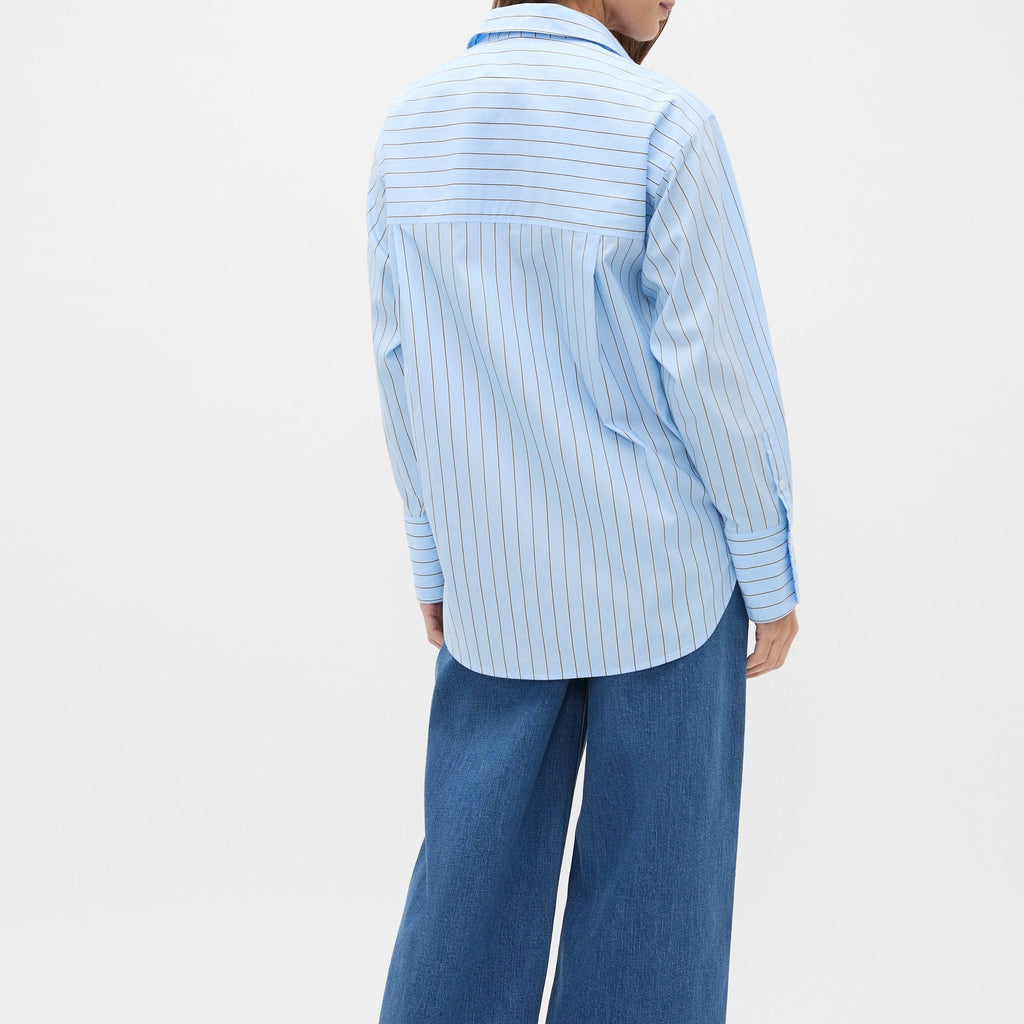 Classic Stripe Relaxed Fit Cotton Shirt