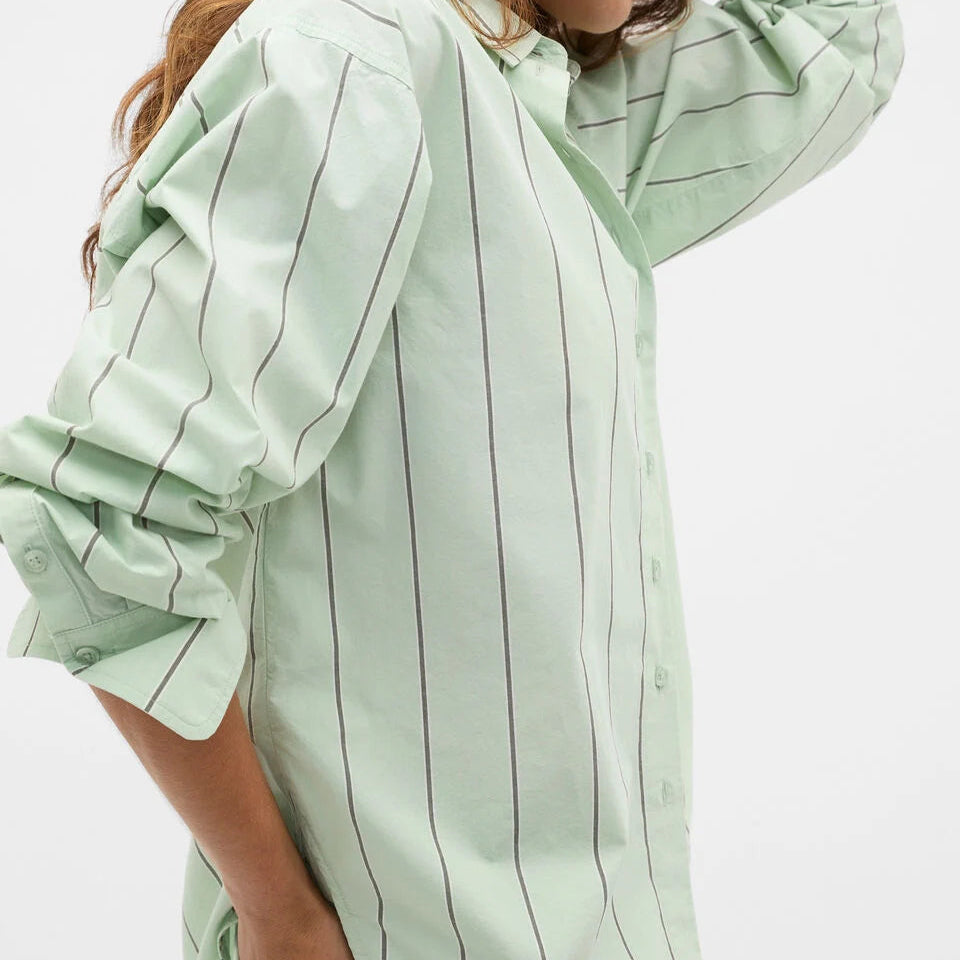 Classic Striped Poplin Shirt