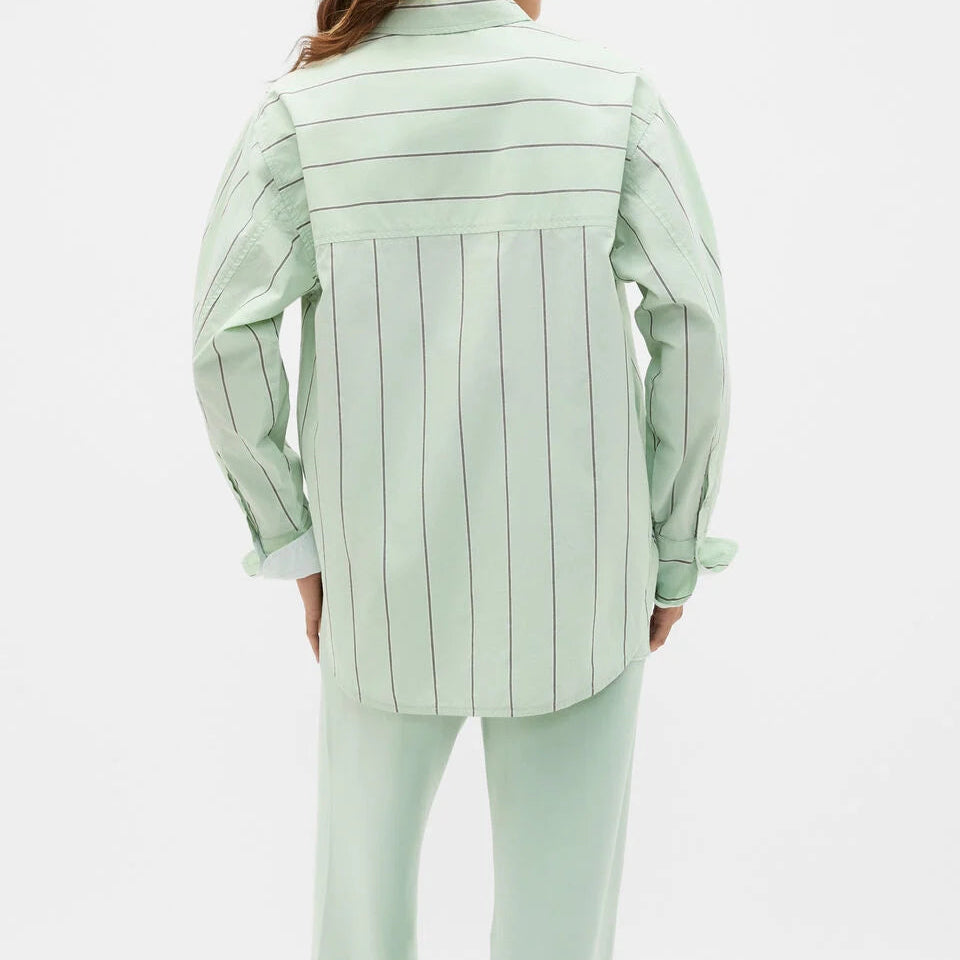 Classic Striped Poplin Shirt