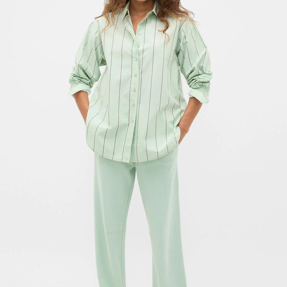 Classic Striped Poplin Shirt