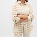 Oversized Relaxed Fit Check Cotton Shirt