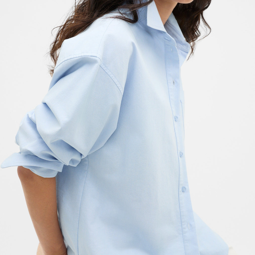 Women’s Oversized Check Long Sleeve Button Shirt