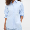 Women’s Oversized Check Long Sleeve Button Shirt