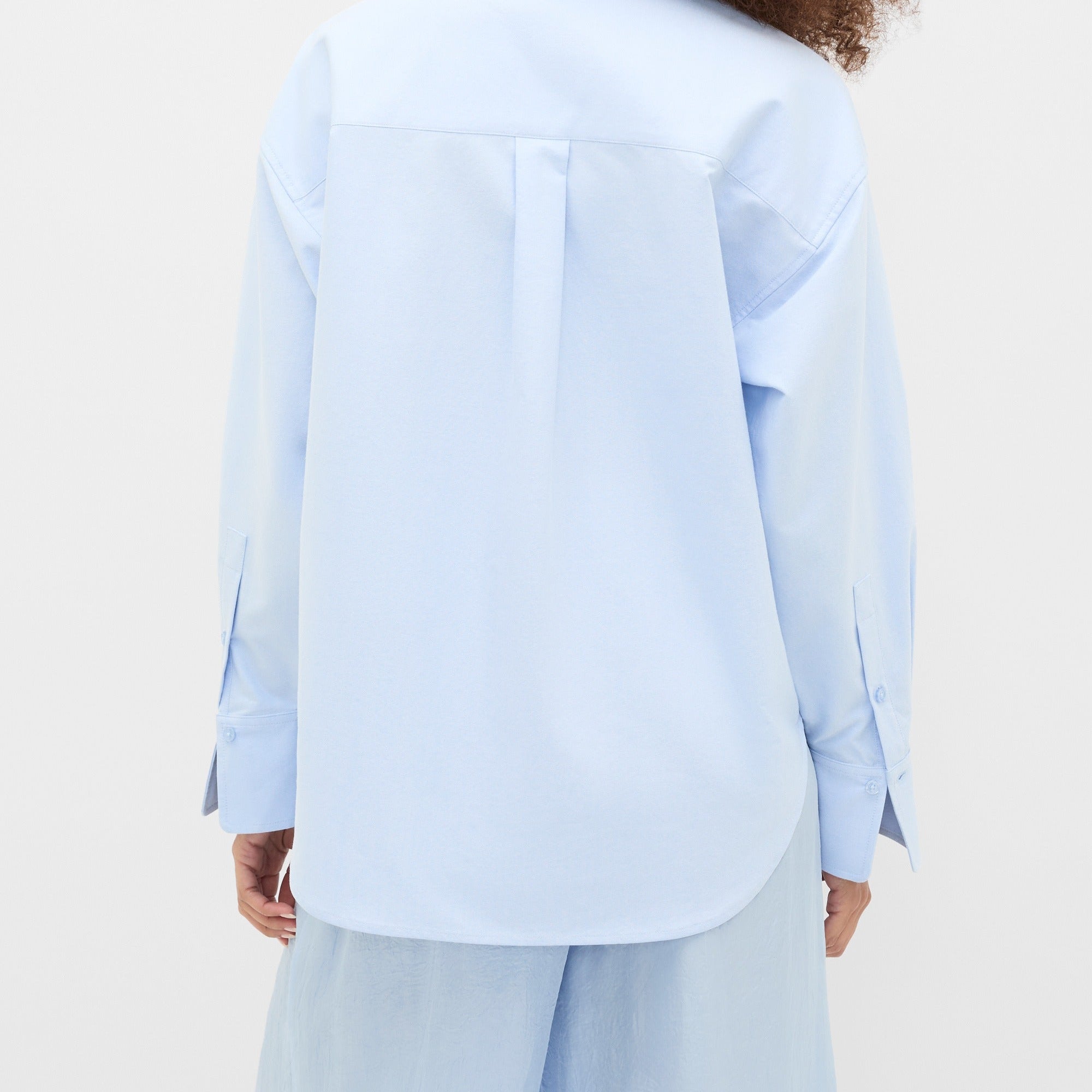 Women’s Oversized Check Long Sleeve Button Shirt