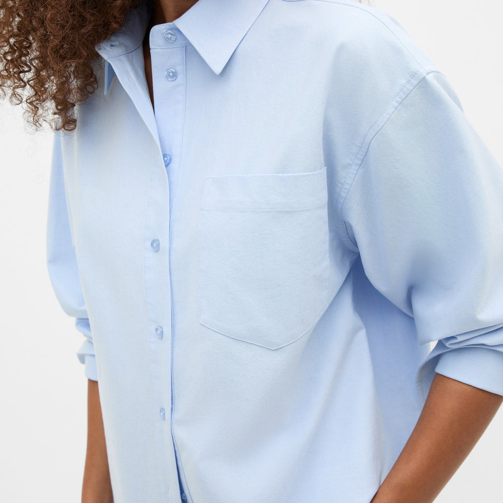 Women’s Oversized Check Long Sleeve Button Shirt