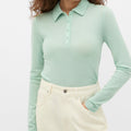 Wool Henley Collar Sweater